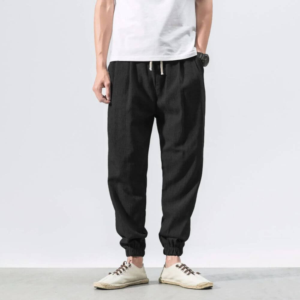 Comfortable Stretch Pants Polyester Blend