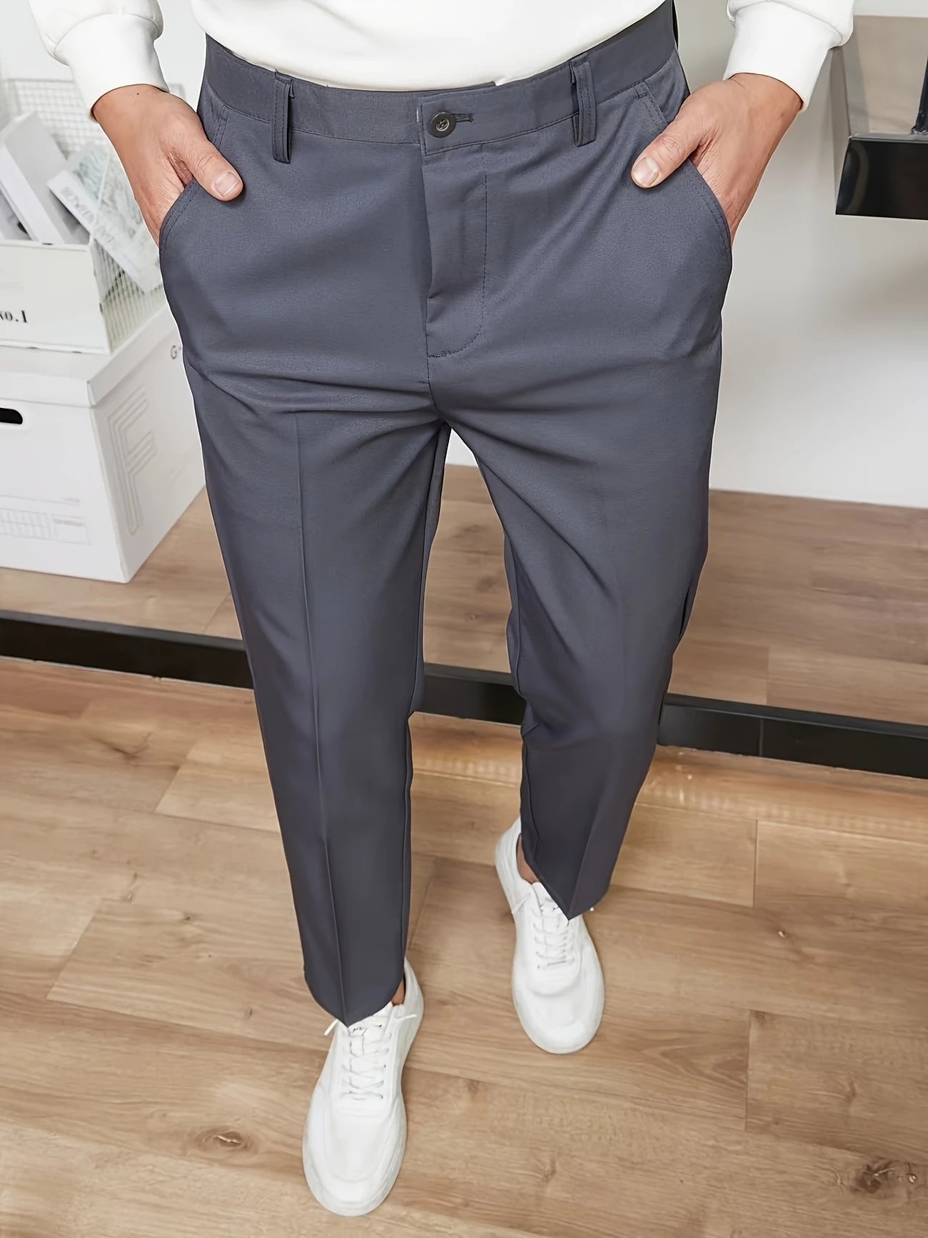 Comfortable Fit Business Trousers For Men