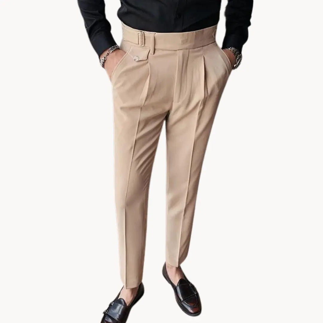 Comfort Fit Pants with Elastic Waistband