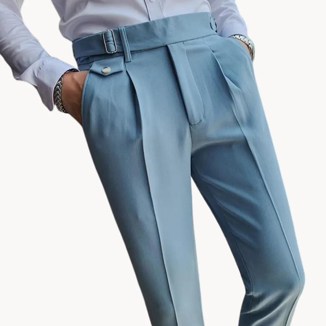 Comfort Fit Pants with Elastic Waistband