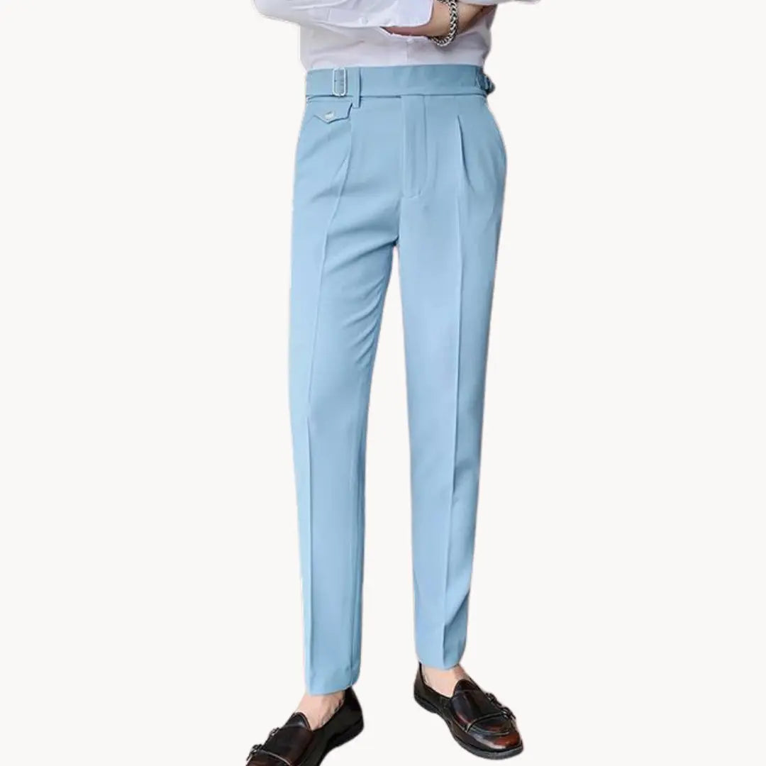 Comfort Fit Pants with Elastic Waistband