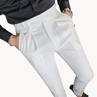 Comfort Fit Pants with Elastic Waistband