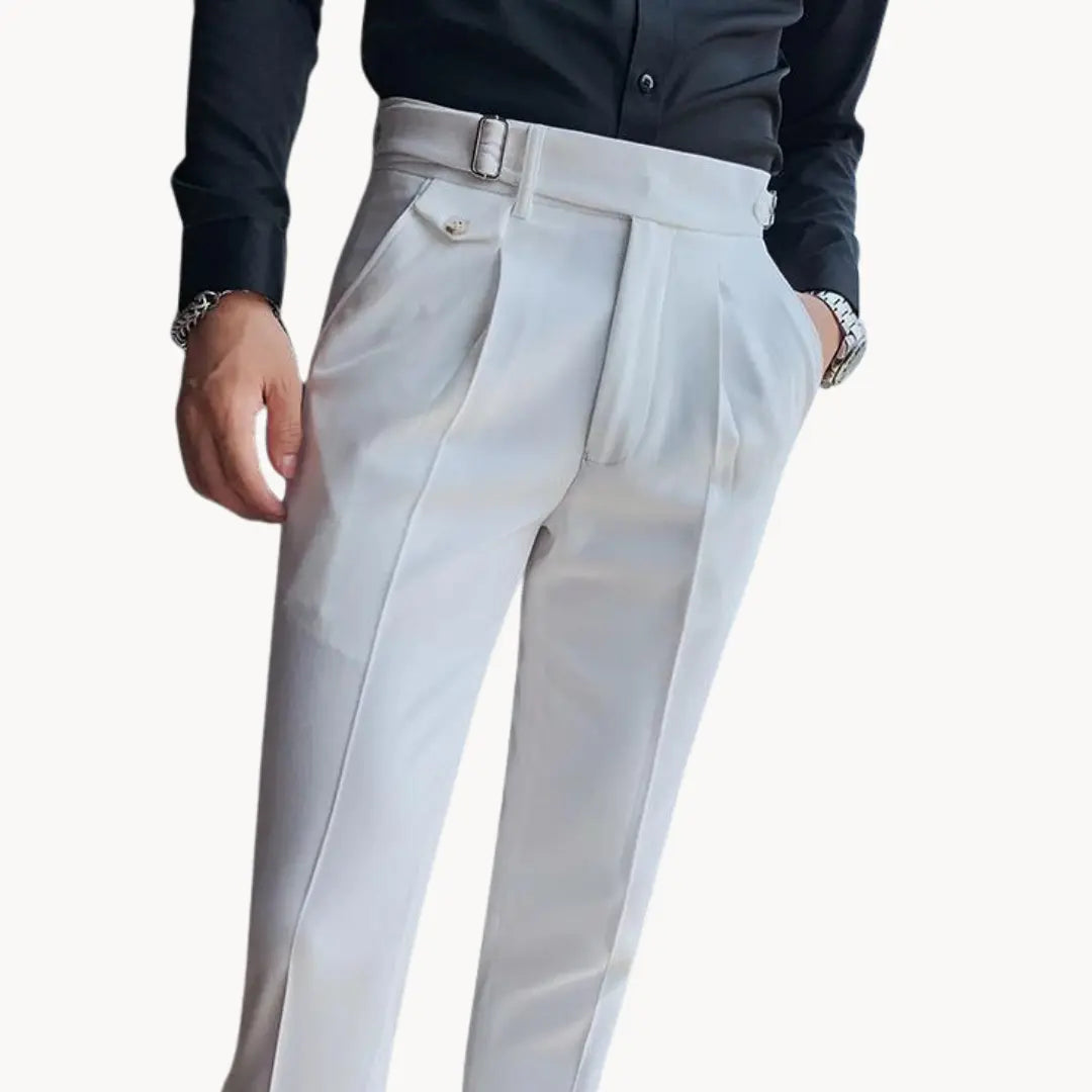 Comfort Fit Pants with Elastic Waistband