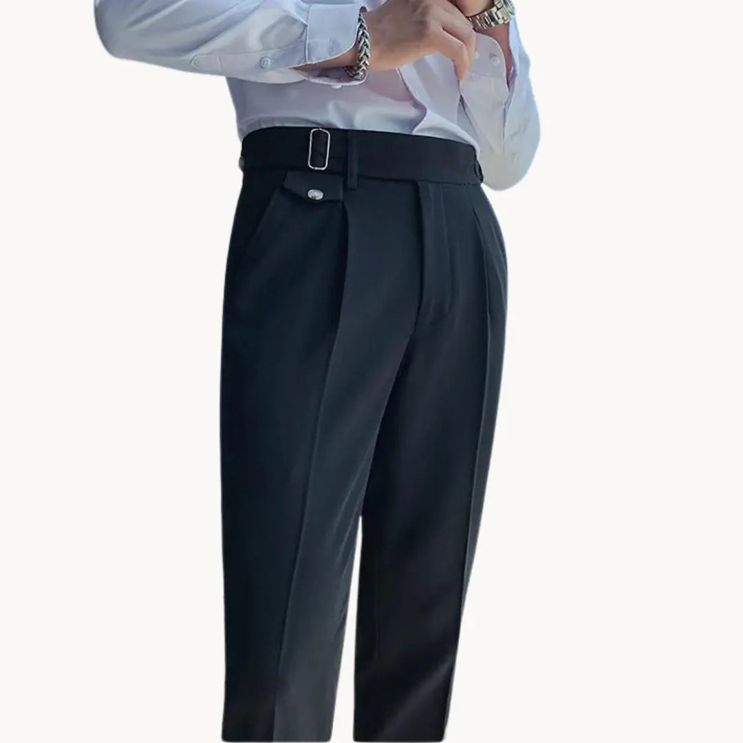 Comfort Fit Pants with Elastic Waistband