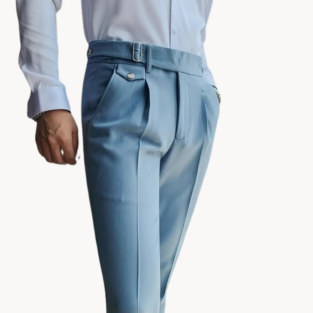 Comfort Fit Pants with Elastic Waistband