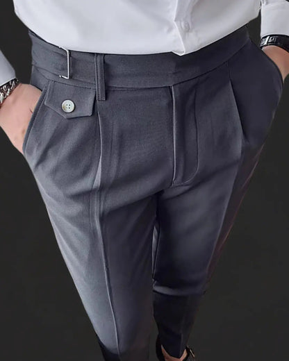 Comfort Fit Pants with Elastic Waistband