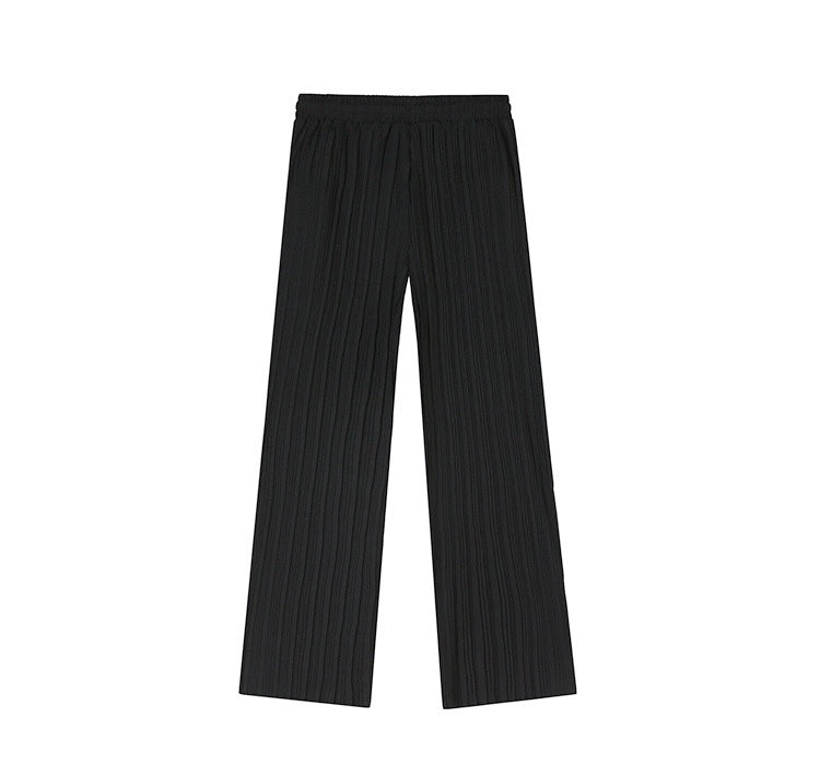 Comfortable Loose Fit Pleated Trousers