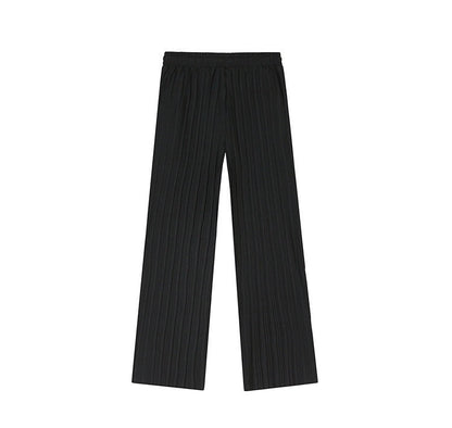 Comfortable Loose Fit Pleated Trousers