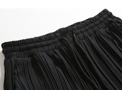 Comfortable Loose Fit Pleated Trousers