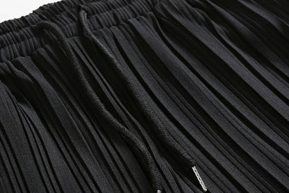 Comfortable Loose Fit Pleated Trousers