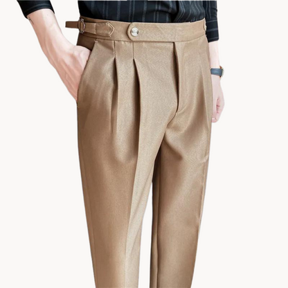 Comfortable Polyester Straight Leg Trousers