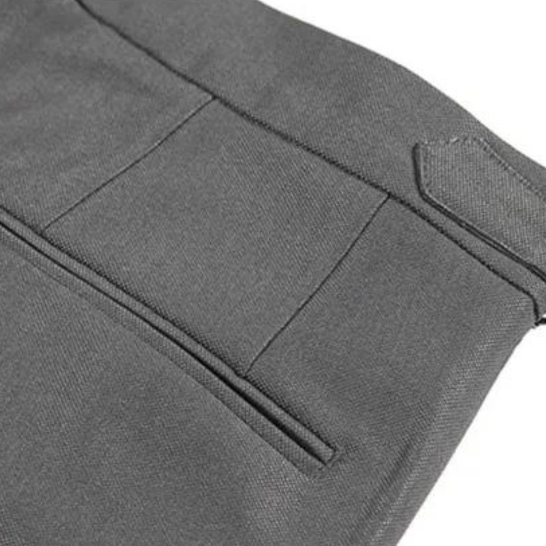 Comfortable Polyester Straight Leg Trousers