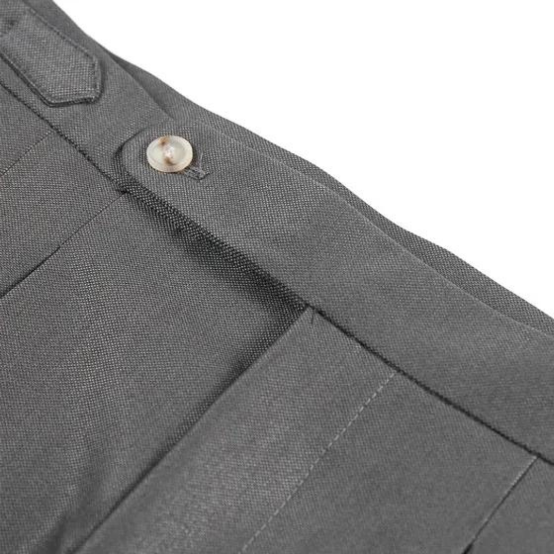 Comfortable Polyester Straight Leg Trousers