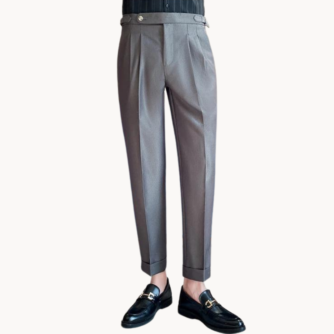 Comfortable Polyester Straight Leg Trousers