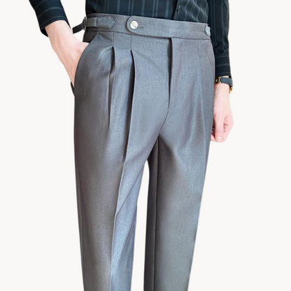 Comfortable Polyester Straight Leg Trousers