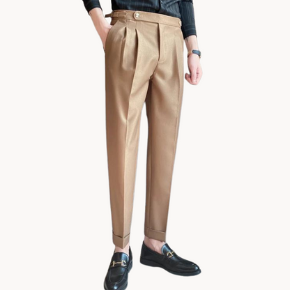 Comfortable Polyester Straight Leg Trousers