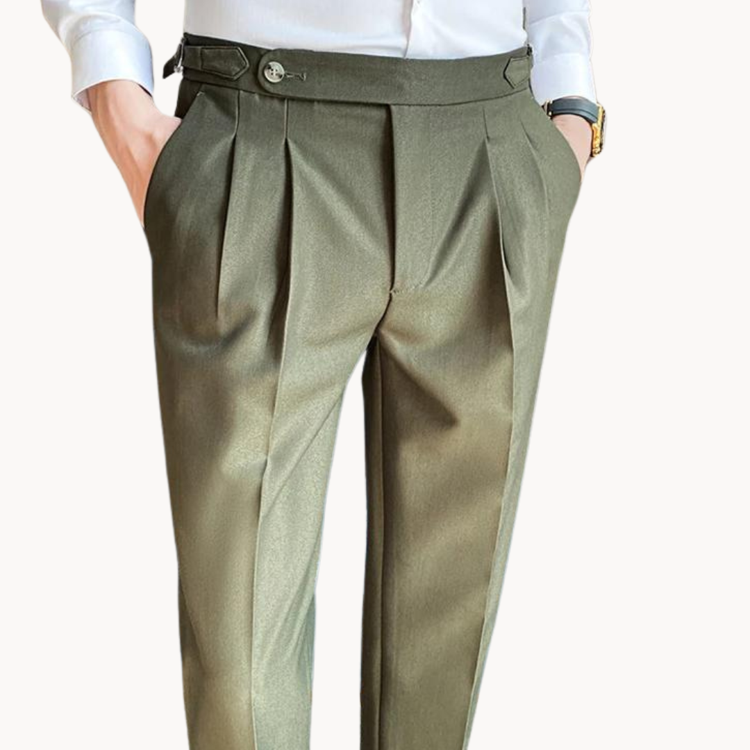 Comfortable Polyester Straight Leg Trousers