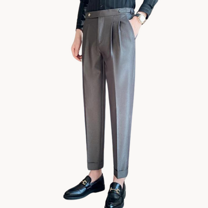 Comfortable Polyester Straight Leg Trousers