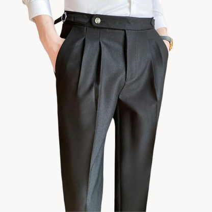 Comfortable Polyester Straight Leg Trousers