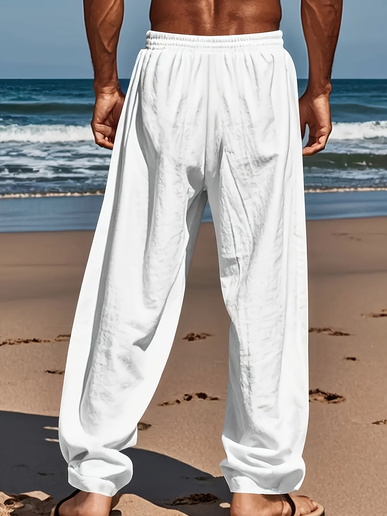 Comfortable Casual Fit Polyester Trousers