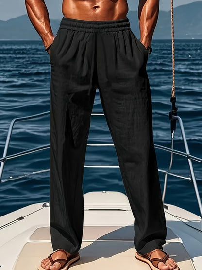 Comfortable Casual Fit Polyester Trousers