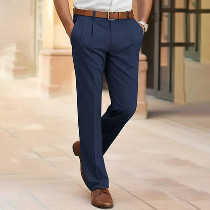Comfortable Fit Casual Polyester Trousers