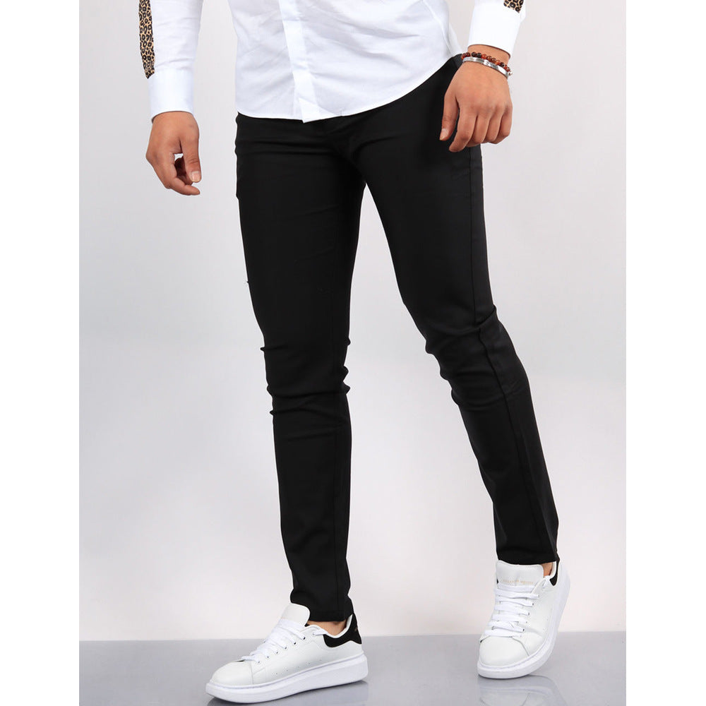Slim Fit Formal Trousers with Sharp Crease