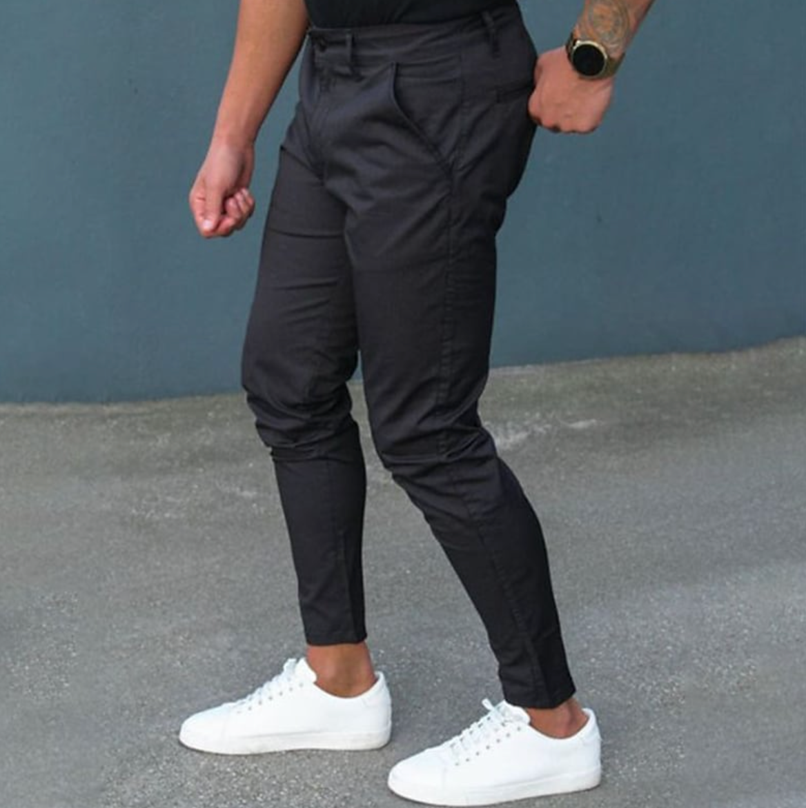 Comfortable Stretch Pants With Elastic Waistband
