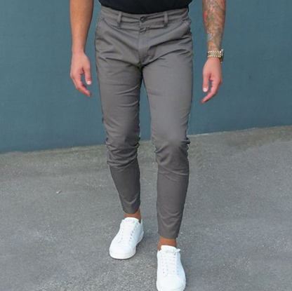 Comfortable Stretch Pants With Elastic Waistband