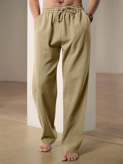Comfortable Fit Casual Drawstring Trousers