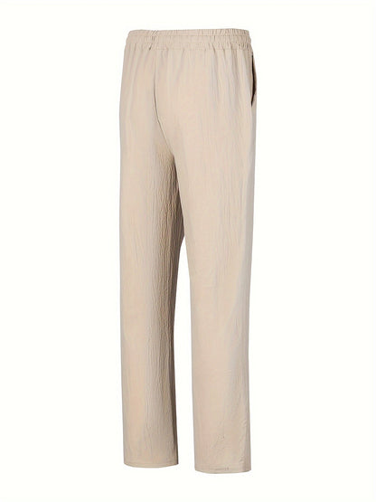 Comfortable Fit Casual Drawstring Trousers