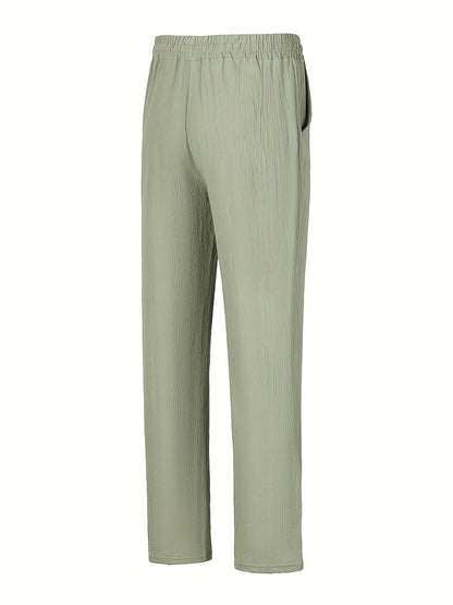 Comfortable Fit Casual Drawstring Trousers
