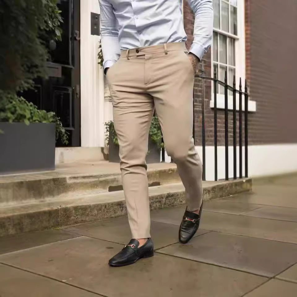 Slim Fit Comfortable Stretch Pants - OutfitLondon