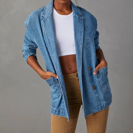 Timeless Tailored Ladies Jacket with Pockets - OutfitLondon