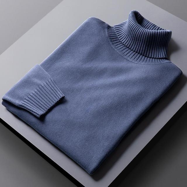 Cozy Turtleneck Sweater - Warm Fleece High Neck