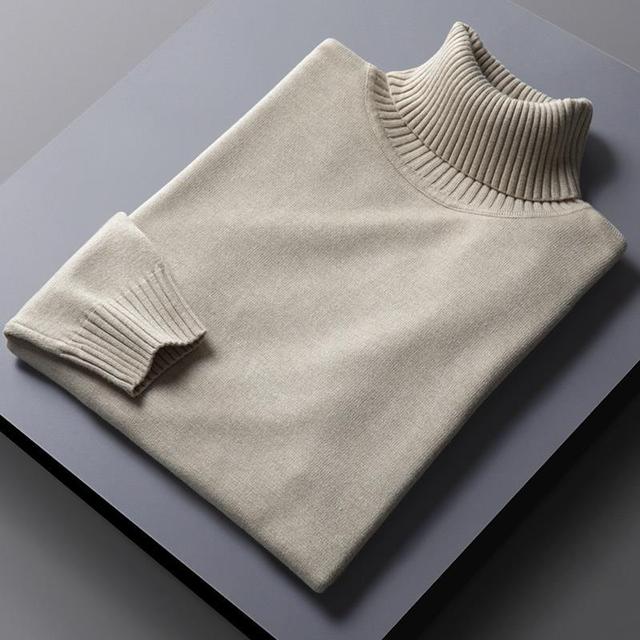 Cozy Turtleneck Sweater - Warm Fleece High Neck