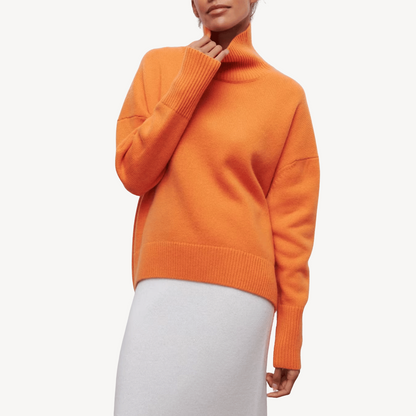 Large Fit Crew Neck Knit Sweater - OutfitLondon