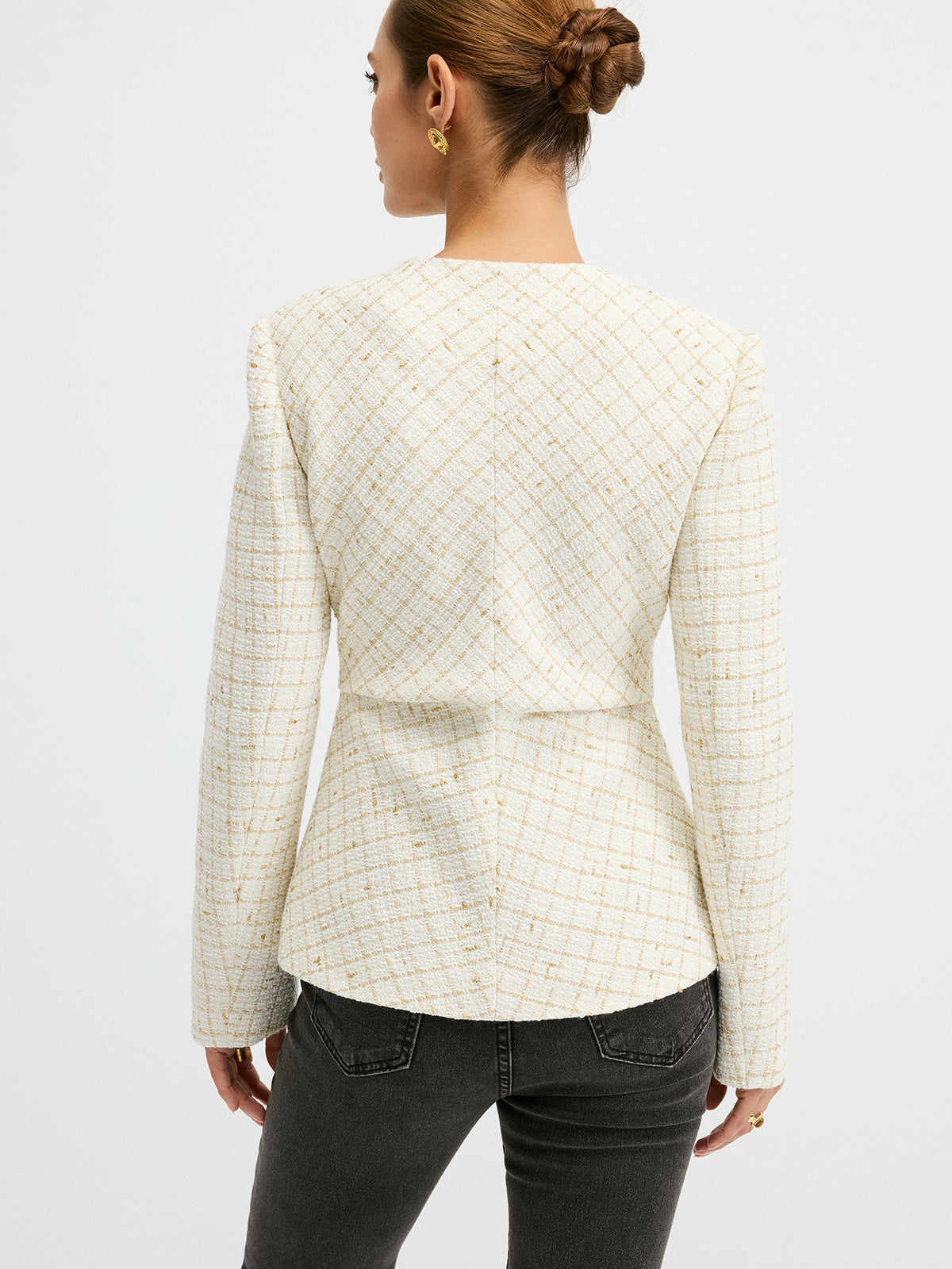 Classic Fit Tweed Blazer Jacket