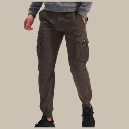 Men's Cargo Pants - Relaxing Fit Stretch Work Trousers