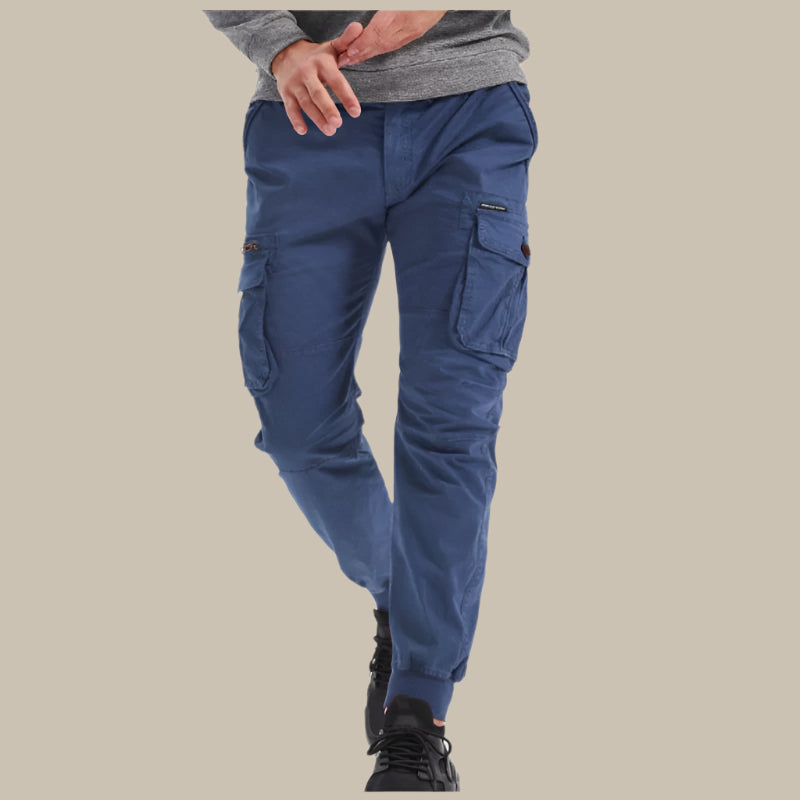 Men's Cargo Pants - Relaxing Fit Stretch Work Trousers