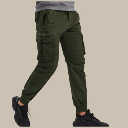 Men's Cargo Pants - Relaxing Fit Stretch Work Trousers