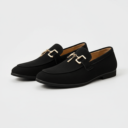 Leather Slip-On Loafers with Comfort Sole