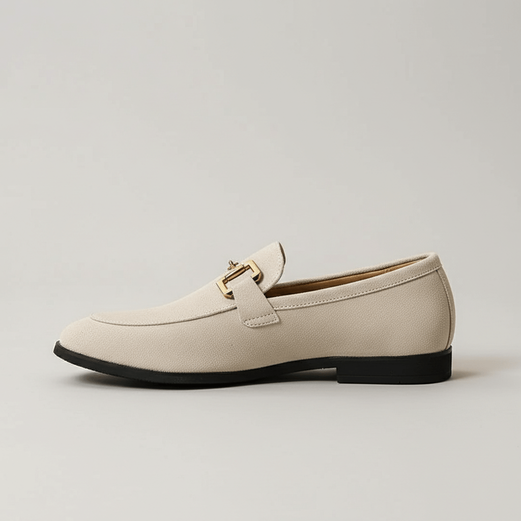 Leather Slip-On Loafers with Comfort Sole