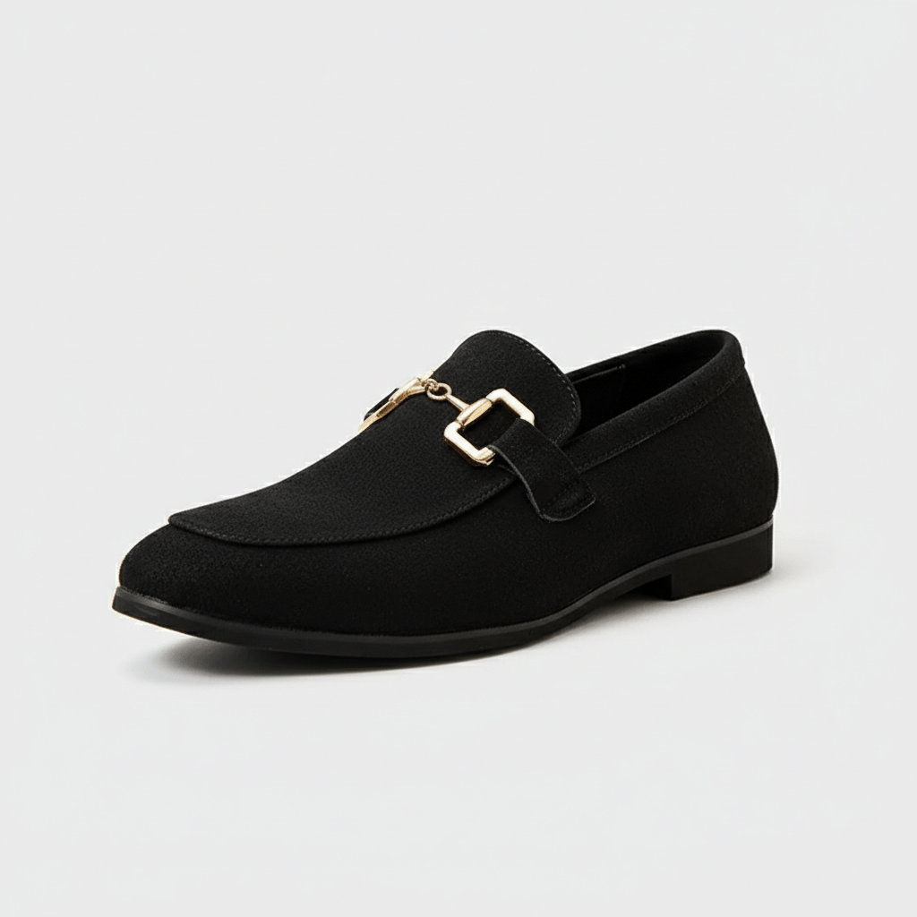 Leather Slip-On Loafers with Comfort Sole