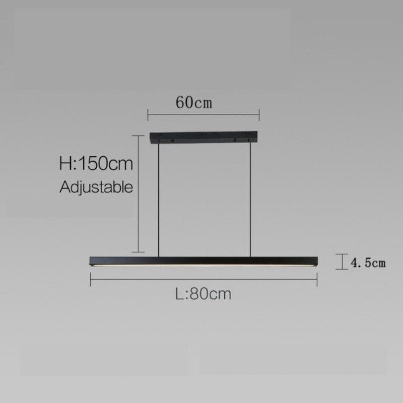 Sleek Dark Nordic Hanging Lamp