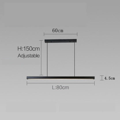 Sleek Dark Nordic Hanging Lamp