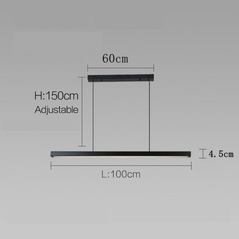 Sleek Dark Nordic Hanging Lamp