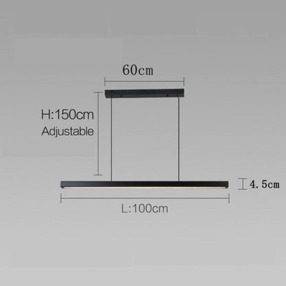 Sleek Dark Nordic Hanging Lamp