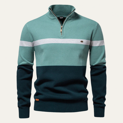 Men's Classic Quarter Zip Pullover Sweater