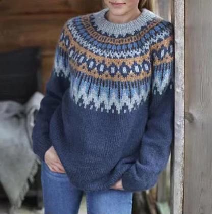 Warm Nordic Style Knit Sweater